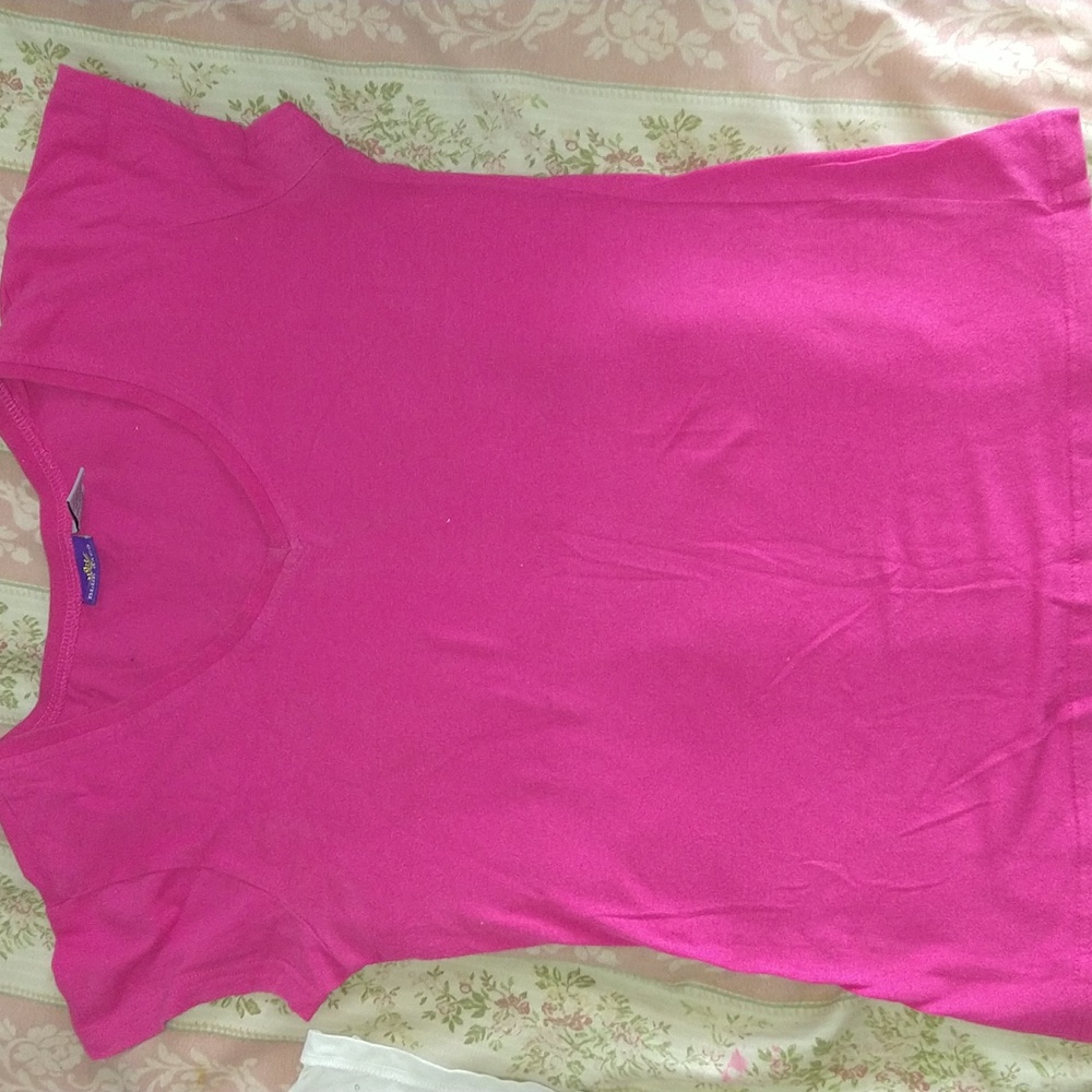 Blue Axes Hot Pink T-shirt